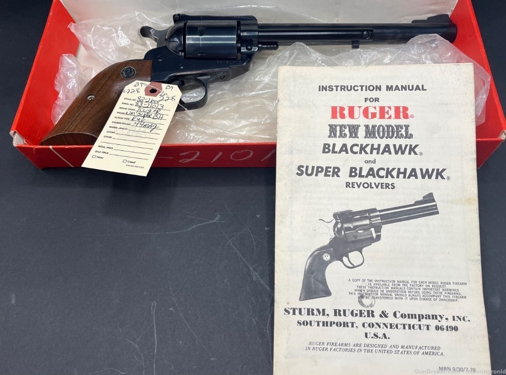 RUGER SUPER BLACKHAWK 44 MAG BOX AND PAPERS -img-9