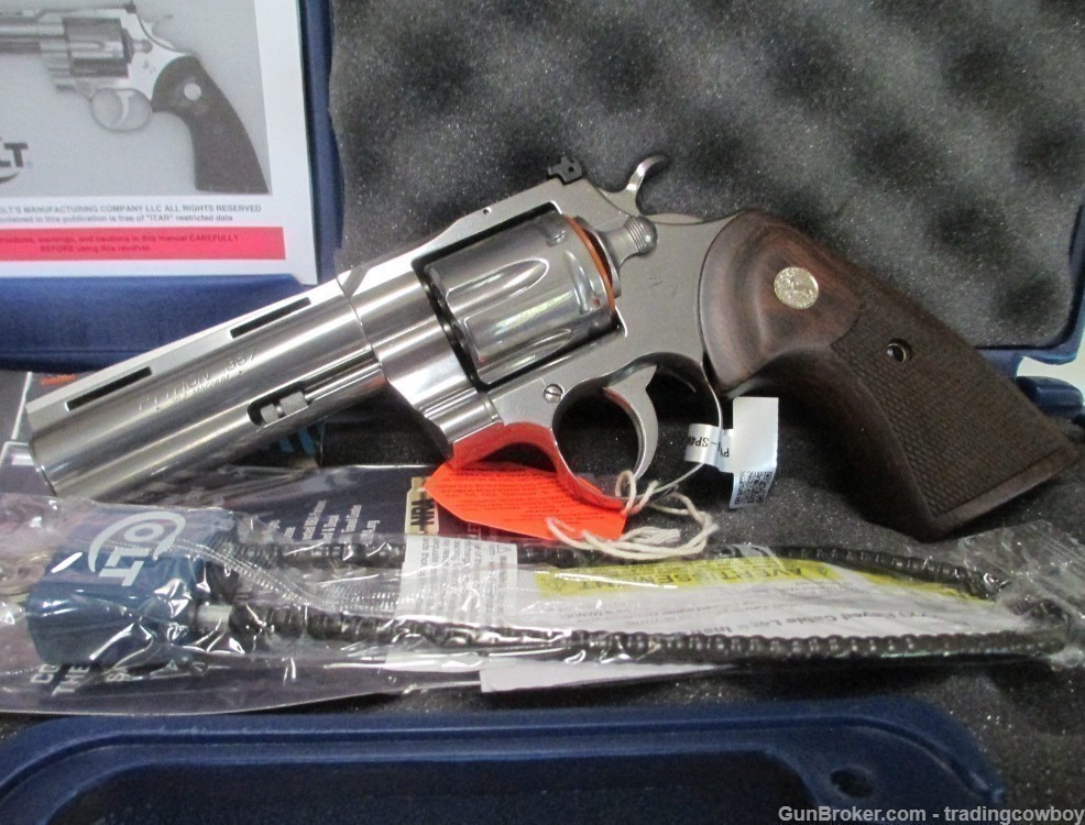 COLT PYTHON NEW PRODUCTION 4 INCH S/S 357 MAGNUM-img-5