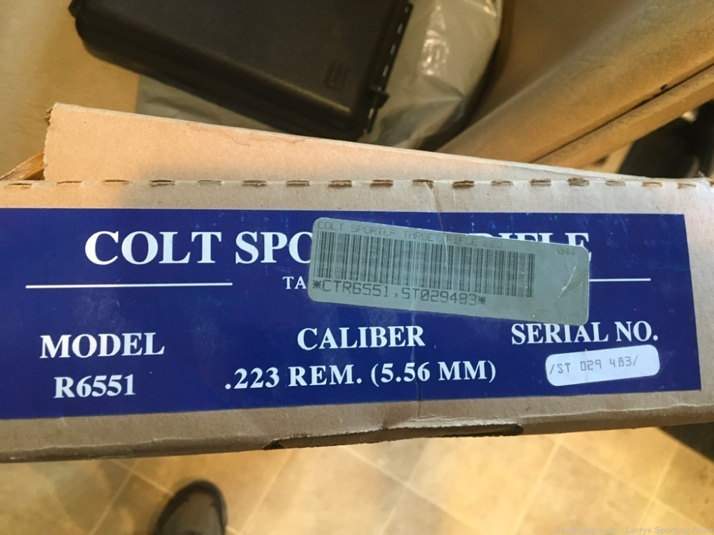 Colt AR15 Sporter Target R6551 pre ban New Old Stock in box rare!-img-1