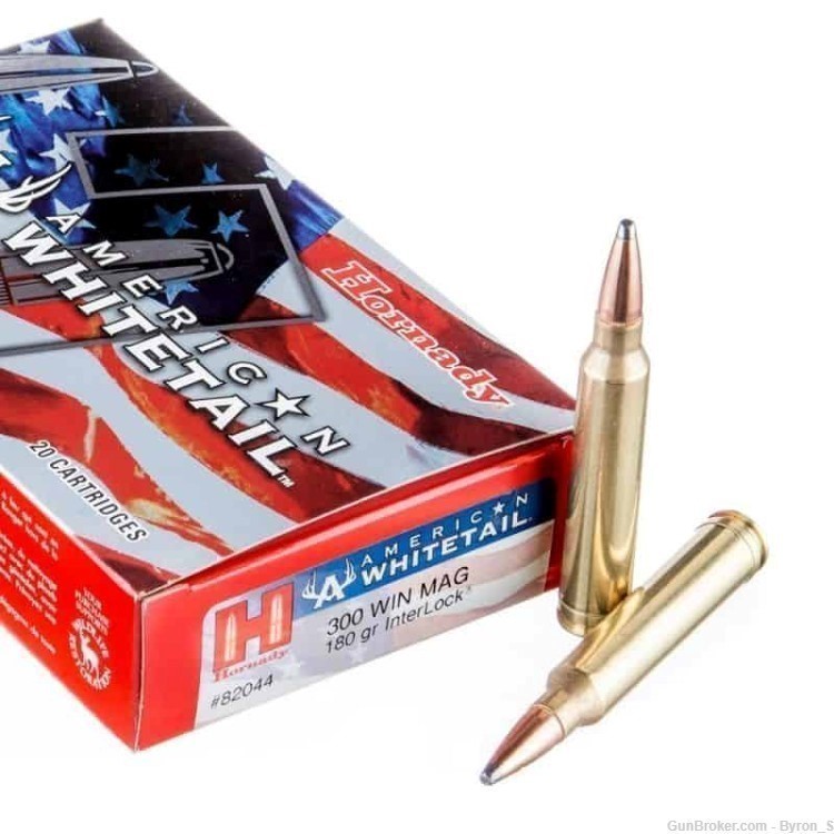 20rds Hornady American Whitetail™ JSP 300 WIN Mag 180gr PSP 82044 FAST SHIP-img-1