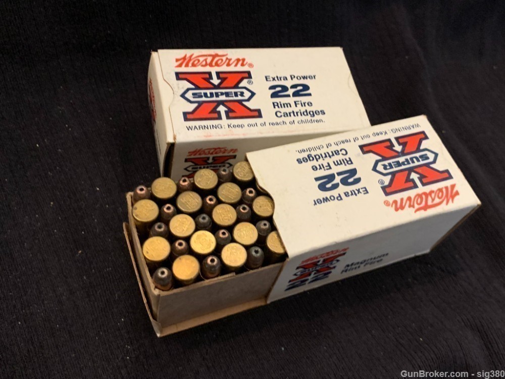 VINTAGE WESTERN SUPER X 22 MAGNUM HOLLOW POINT 2 BOXES-img-5