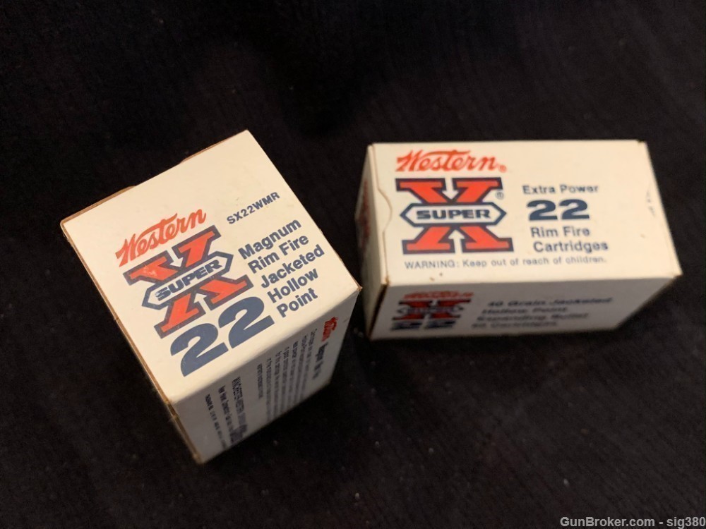 VINTAGE WESTERN SUPER X 22 MAGNUM HOLLOW POINT 2 BOXES-img-2