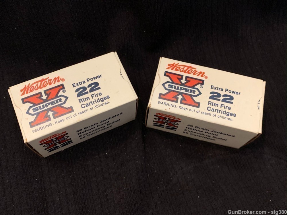 VINTAGE WESTERN SUPER X 22 MAGNUM HOLLOW POINT 2 BOXES-img-0
