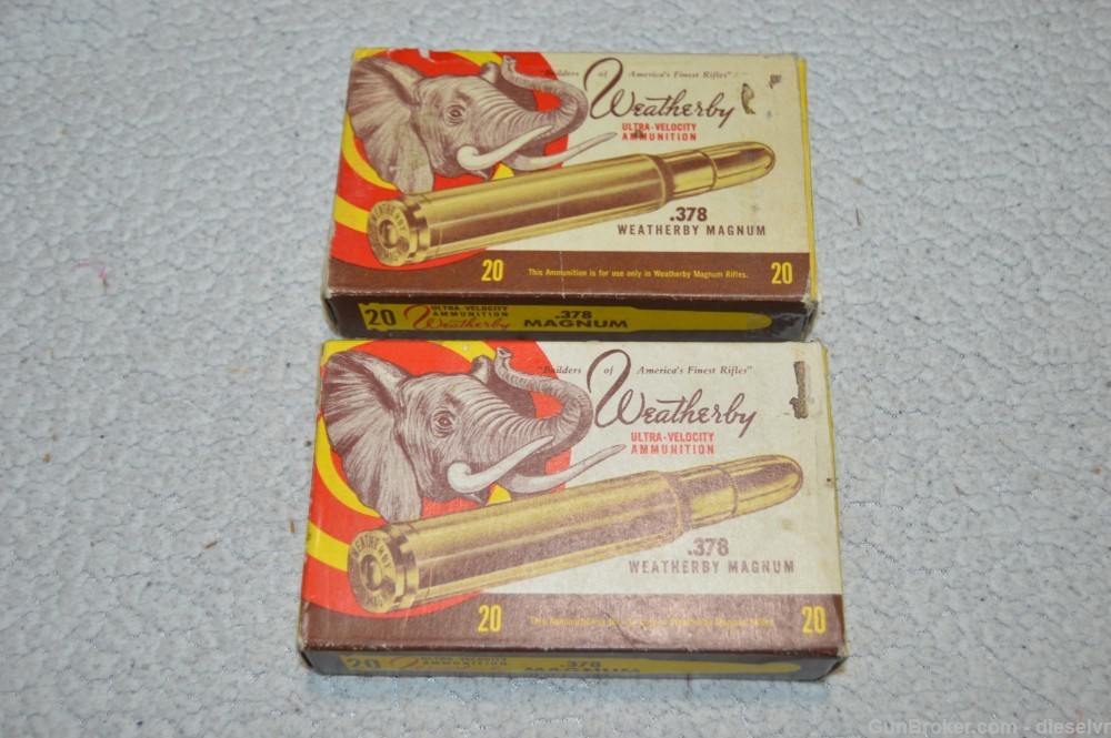 VINTAGE Collectable 40 Weatherby 270 Grain 378 Weatherby Magnum Ammunition-img-4