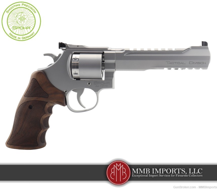New 2024 Model: Spohr Tactical Division Stainless .357 Revolver + 9mm Cyl.-img-3