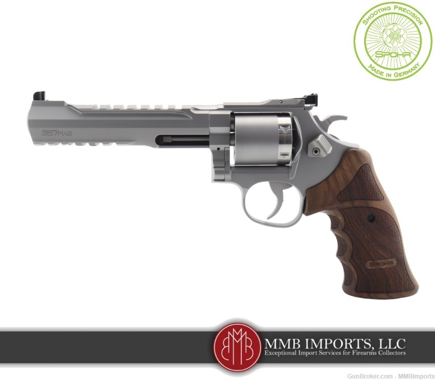 New 2024 Model: Spohr Tactical Division Stainless .357 Revolver + 9mm Cyl.-img-1