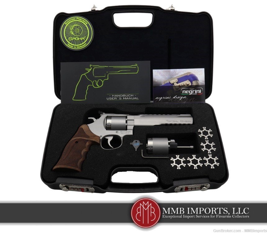 New 2024 Model: Spohr Tactical Division Stainless .357 Revolver + 9mm Cyl.-img-8