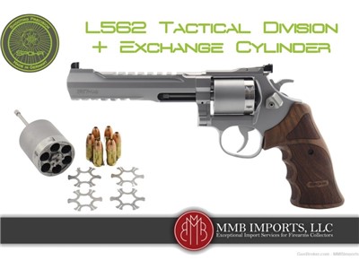 New 2024 Model: Spohr Tactical Division Stainless .357 Revolver + 9mm Cyl.