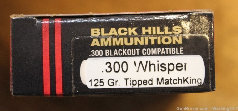 Black Hills 300 Blackout 125 Grain Tipped Match King TMK READ Restrictions-img-1