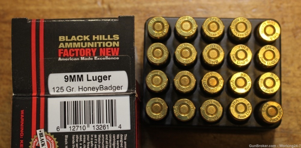 Black Hills Honey Badger 9mm Subs Sonic 125 Grain Lehigh Xtreme Box of 20-img-2