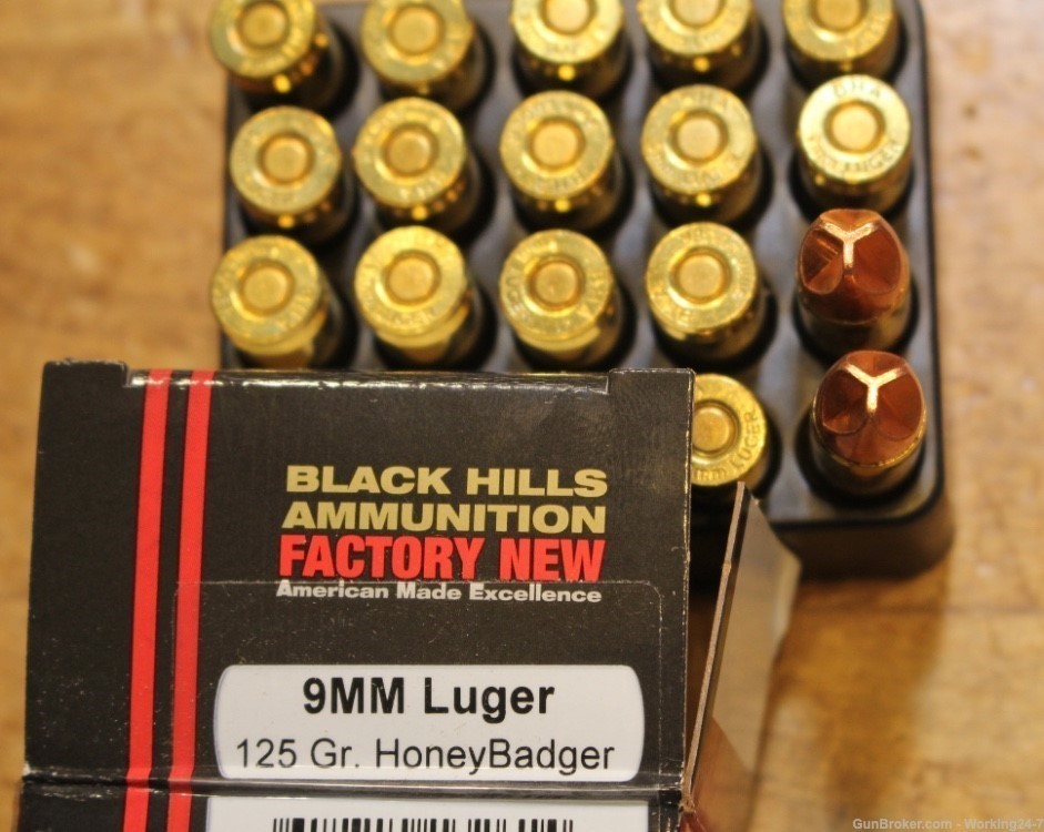 Black Hills Honey Badger 9mm Subs Sonic 125 Grain Lehigh Xtreme Box of 20-img-0