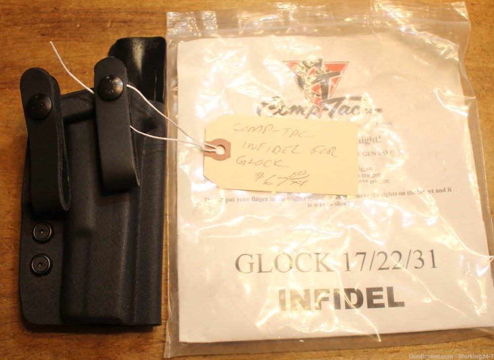 Comp-Tac IWB Infidel Max Holster for Glock 17 / 22 / 31-img-0