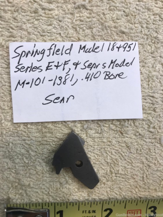 Springfield Mod 18 & 951, series E&F, (& others) 410 bolt action Sear-img-2