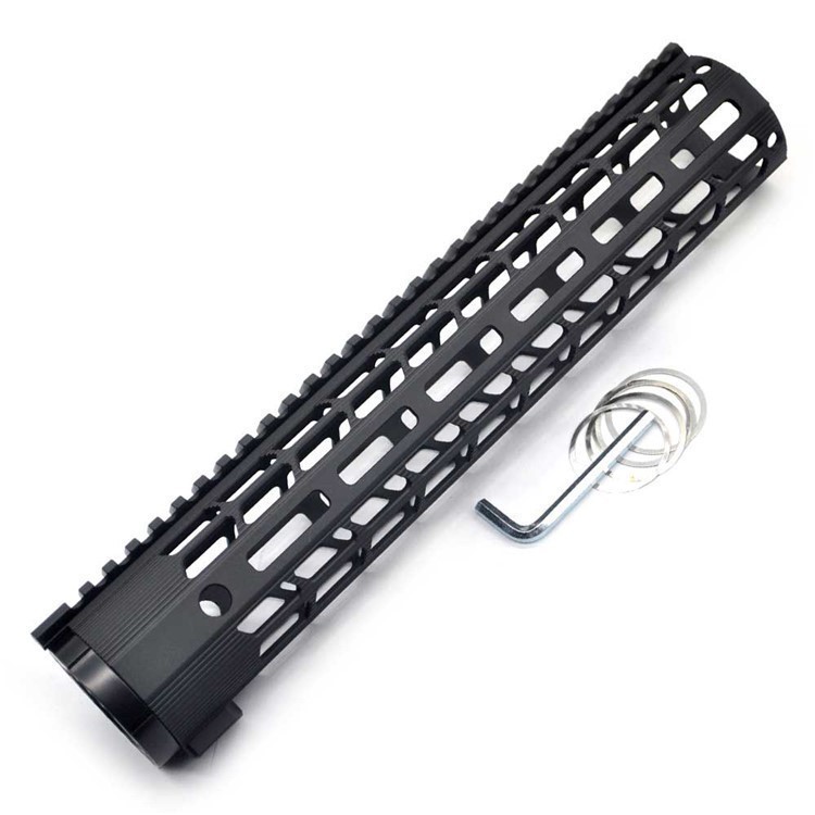 12" AR10 Low Profile Aluminum MLOK Free Float Handguard Grip .Rail 308 7.62-img-0