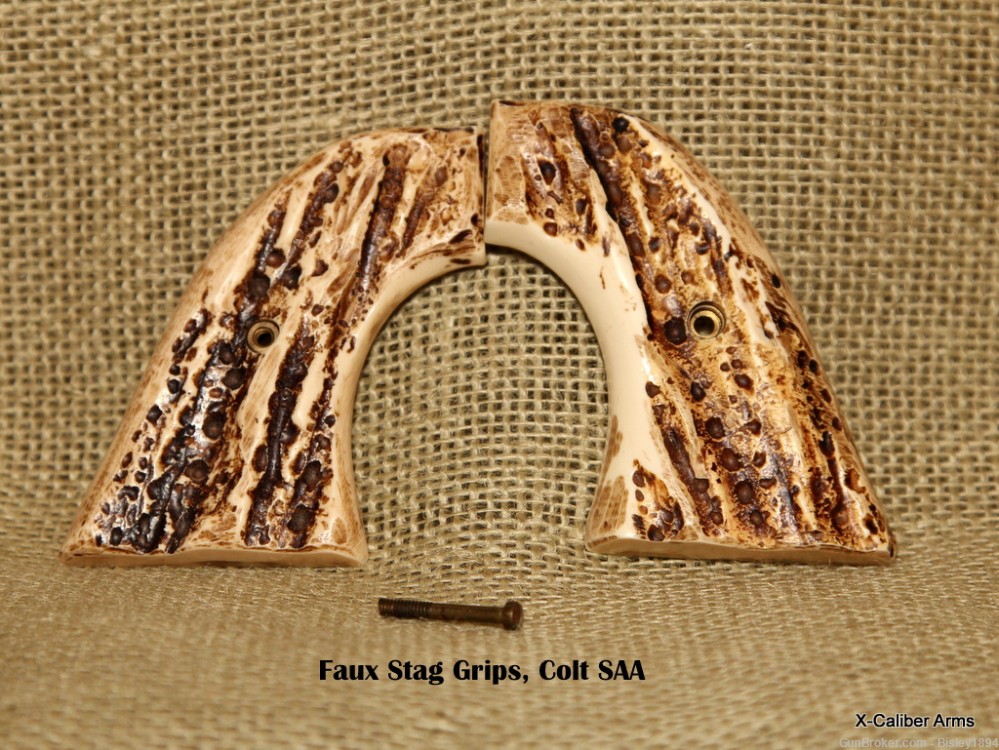 Faux Stag Grips, Colt SAA or Colt Clone-img-0