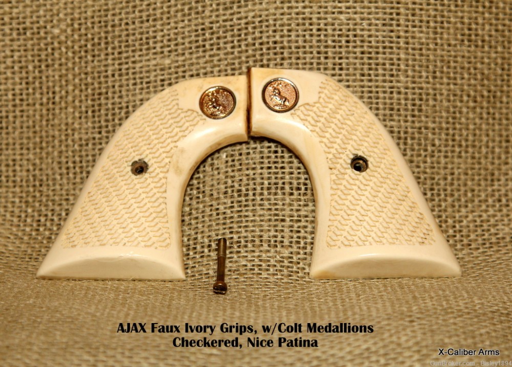 AJAX Faux Ivory Grips, Colt SAA or Colt Clone-img-0