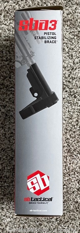 SBA3 SB Tactical AR Pistol Brace w/ Adjustable Buffer Tube SBA3-01-SB NEW-img-3