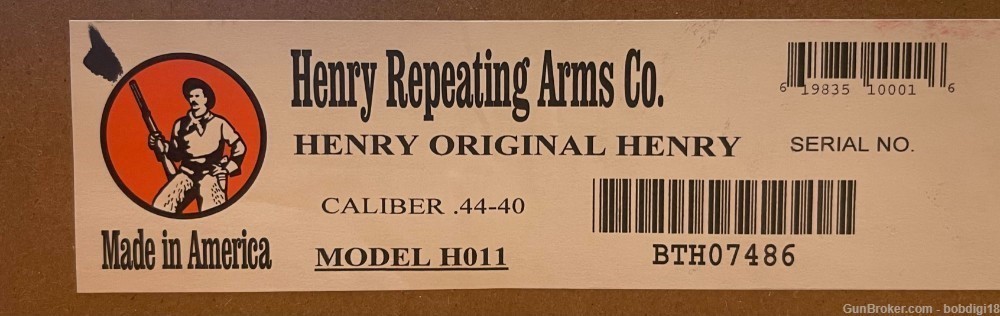 Henry H011 Original Henry Rifle 44-40 Win 13+1 24" Polished Brass NO CC FEE-img-3