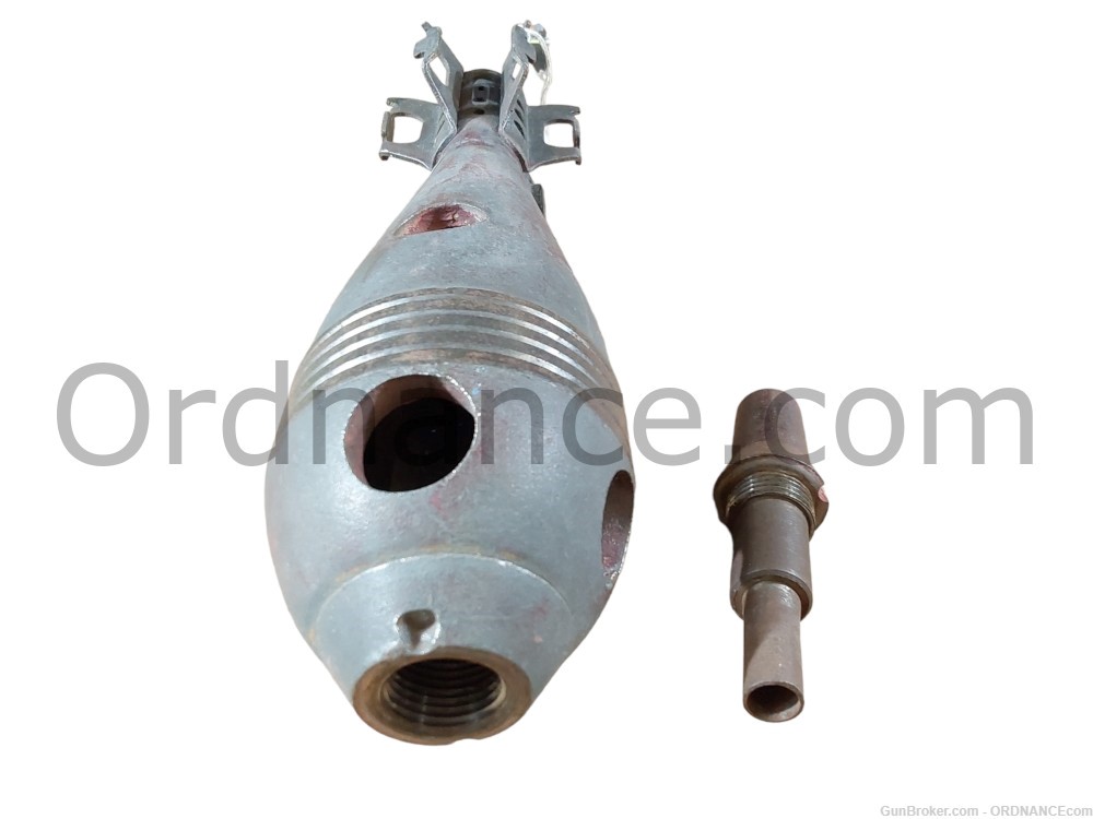 81mm Italian WWII mortar round 81/14 Mod 35 inert shell ammunition -img-5
