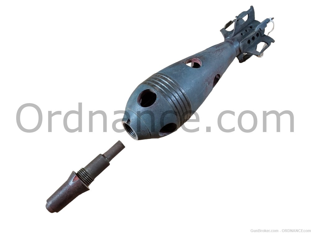 81mm Italian WWII mortar round 81/14 Mod 35 inert shell ammunition -img-4