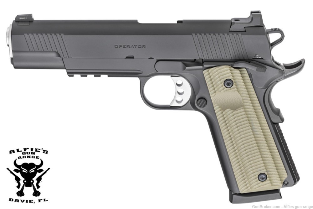 Springfield Armory 1911 OPERATOR .45 ACP 5" BARREL 8-ROUNDS G-10 GRIPS-img-0