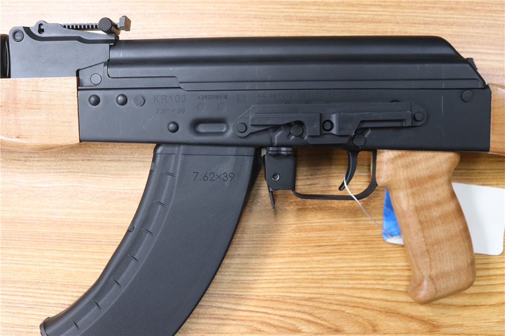 Kalashnikov USA KR-103 AK103 7.62x39 Blonde Italian Wood 16.3" Barrel Box-img-7