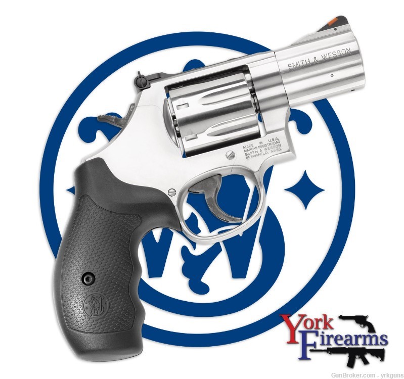 Smith & Wesson 686 Plus 357MAG Stainless 2.5" 7RD Revolver NEW 164192-img-0