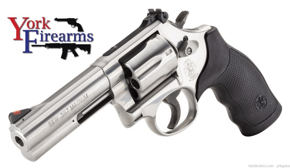 Smith & Wesson 686 Plus 357MAG Stainless 4" 7RD Revolver NEW 164194-img-2