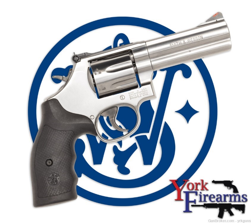 Smith & Wesson 686 Plus 357MAG Stainless 4" 7RD Revolver NEW 164194-img-0