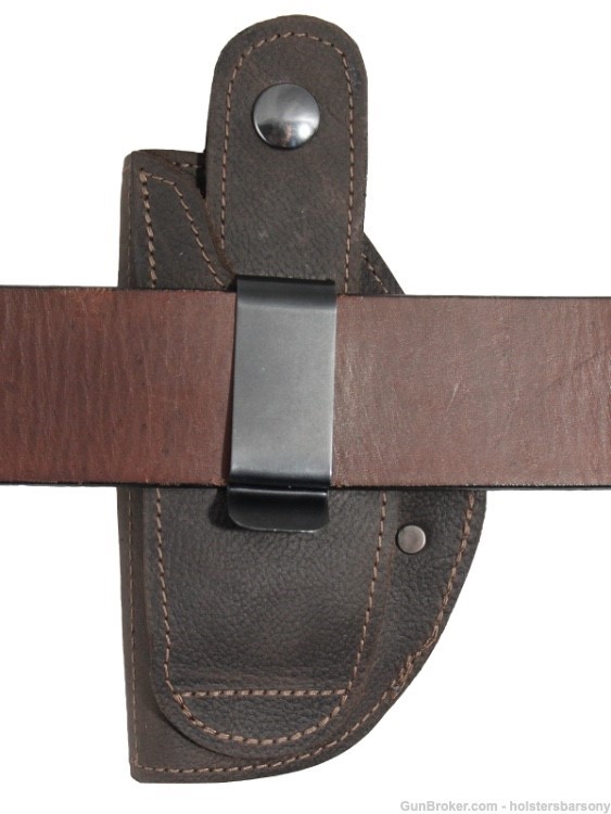 Barsony Brown Leather 360Carry Holster for FEG PA63 PA64, Makarov 380 9mm -img-3