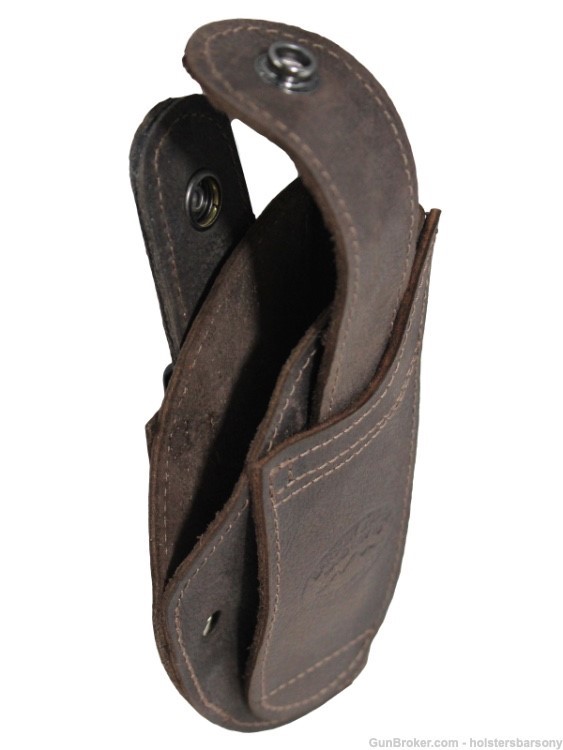 Barsony Brown Leather 360Carry Holster for Kimber Micro 9mm, Colt Mustang-img-4