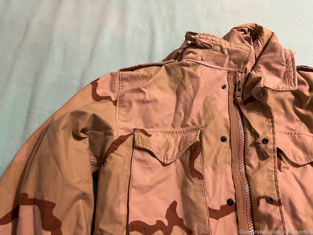 US Army M1965 Field Jacket Three Color Desert M65 Large Regular-img-2