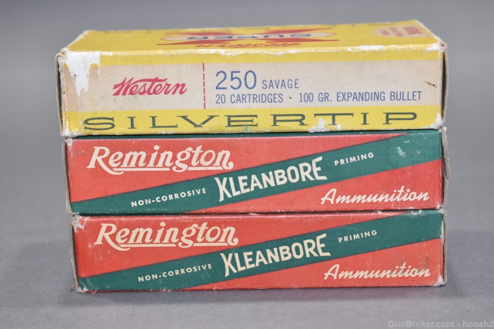 3 Boxes 58 Rds Vintage 250 Savage Silvertip & Hi Speed Western Remington -img-5