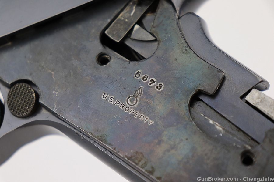 The 1st US Test Luger M1900 w/Ideal Stock SN5673 US Property SA Flame Bomb-img-4