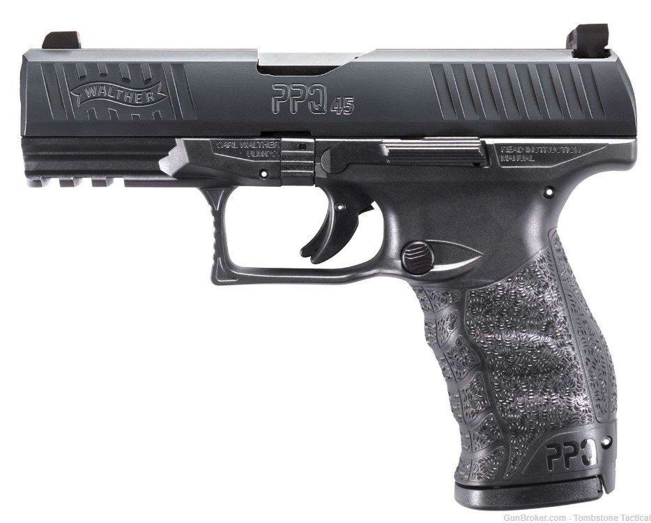 WALTHER ARMS PPQ M2 Pistol .45acp 4.25in 12rd Black NIght sights-img-0