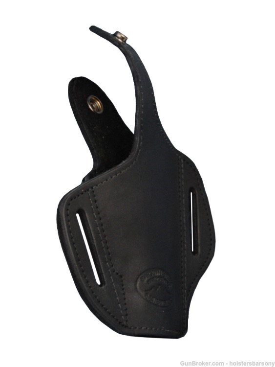 Barsony Black Leather Pancake Holster FEG PA63 PA64, Makarov 380 9mm right-img-3