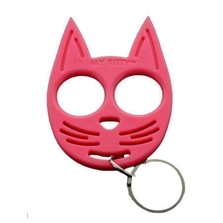 My Kitty Self Defense Keychain-Hot Pink-US Made-img-0