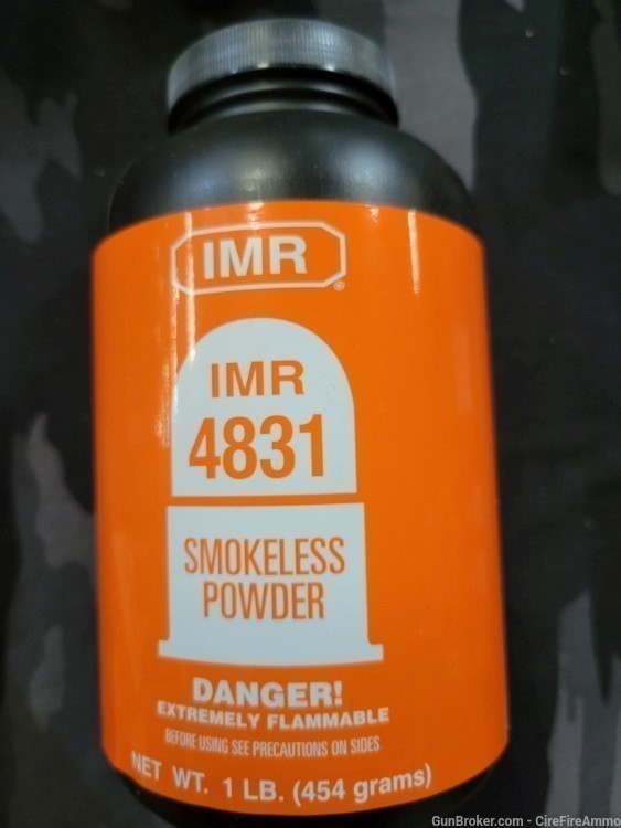 Imr 4831 smokeless powder 1 pound No cc fees-img-0