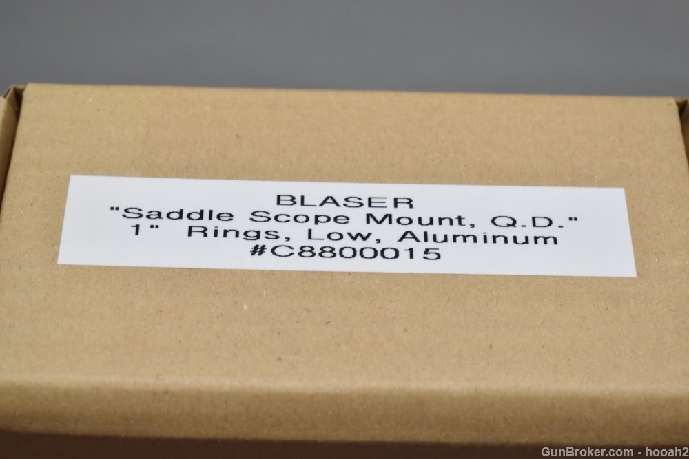 Fine Blaser Saddle Scope Mount Low Profile 1" QD C8800015 W/Box NOS-img-1