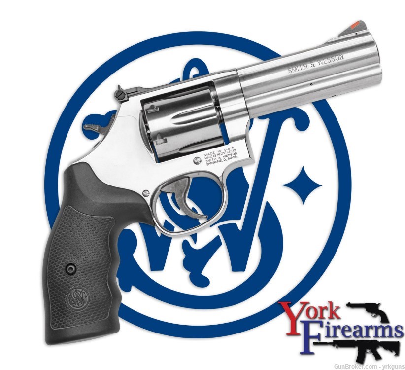 Smith & Wesson 686 357MAG Stainless 4" 6RD Revolver NEW 164222-img-0