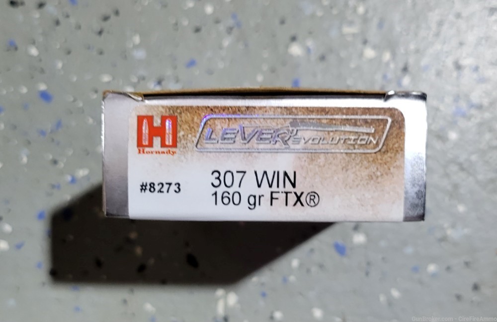 Hornady 307 winchester 160 grain Ftx (20 rounds) No Credit Card Fees -img-0