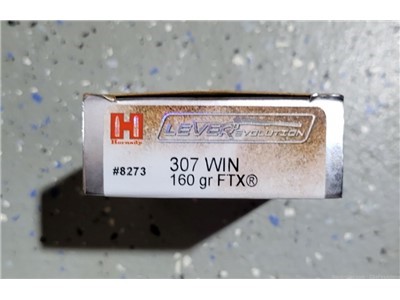 Hornady 307 winchester 160 grain Ftx (20 rounds) No Credit Card Fees 