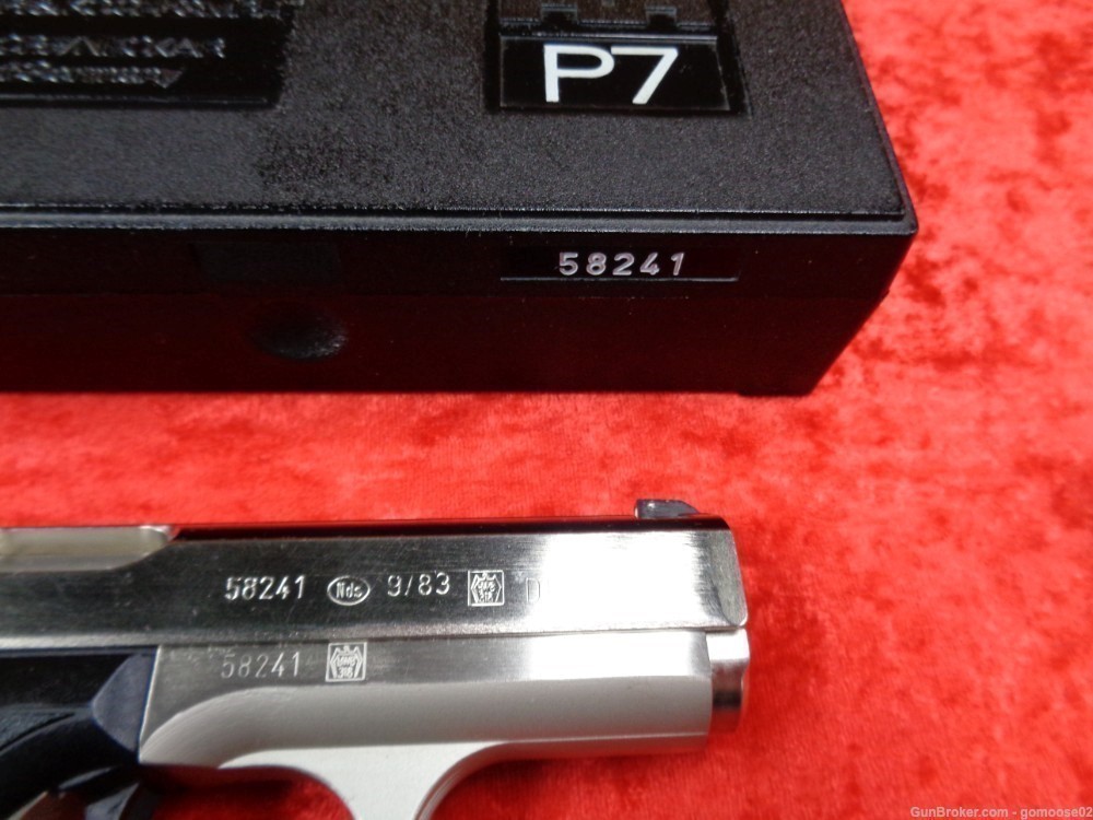 Collector 1983 H&K P7 9mm Nickel Hard Chrome Heckler Koch HK BOX WE TRADE-img-11