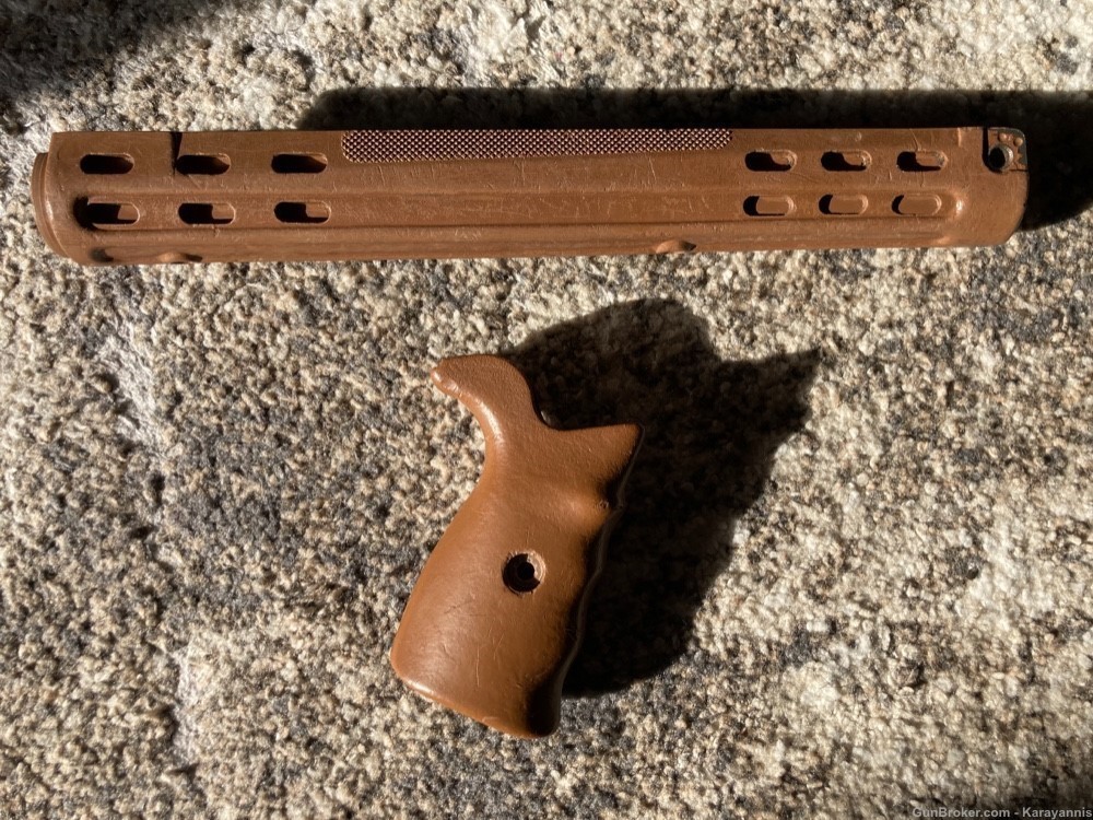 Desert Tan / Brown Saudi HK G3 Handguard Pistol Grip & Charging Handle-img-1