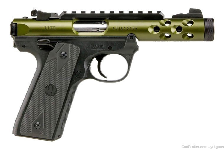Ruger Mark IV 22/45 Lite OD Green Anodized 22LR Handgun NEW 43916-img-0