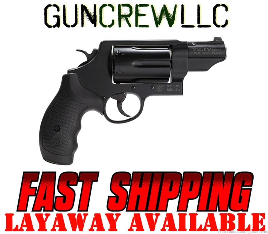 Smith & Wesson S&W 162410 Governor Black 410Ga 45ACP 45 Colt 2.75" Layaway-img-0