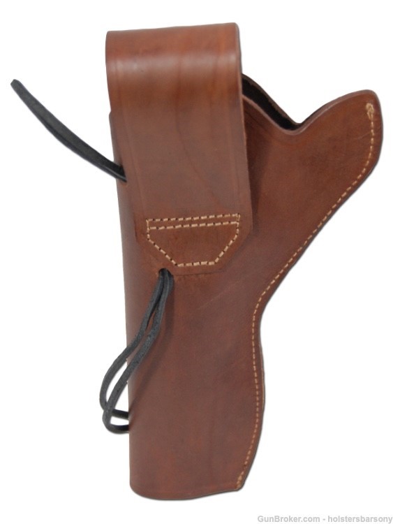 Barsony Brown Leather 49er Western Holster for 6" Revolvers Size 6 Right-img-5