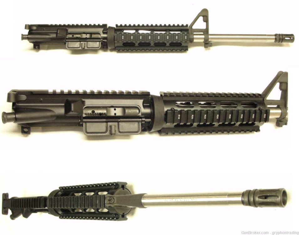 M4 Quad Rail Upper with 16" Satinless Barrel in 223 Wylde-img-0