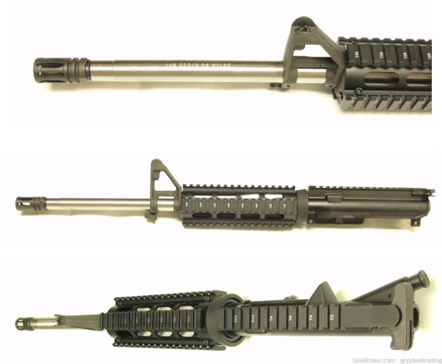 M4 Quad Rail Upper with 16" Satinless Barrel in 223 Wylde-img-1