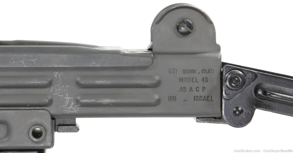 Action Arms Uzi Semi-Auto Model 45 .45ACP IMI Israel Rifle w/1 Mag-img-4